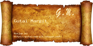 Gutai Margit névjegykártya
